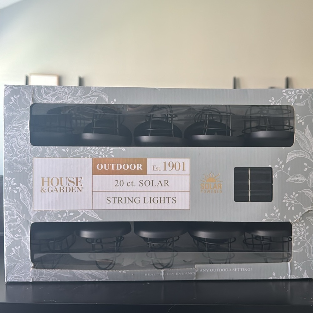 House & Garden 20 ct Solar String Lights